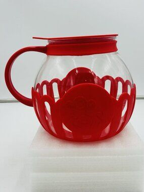 Ecolution Micro-Pop Popcorn Popper With 3-in-1 Lid 1.5 Quart Red